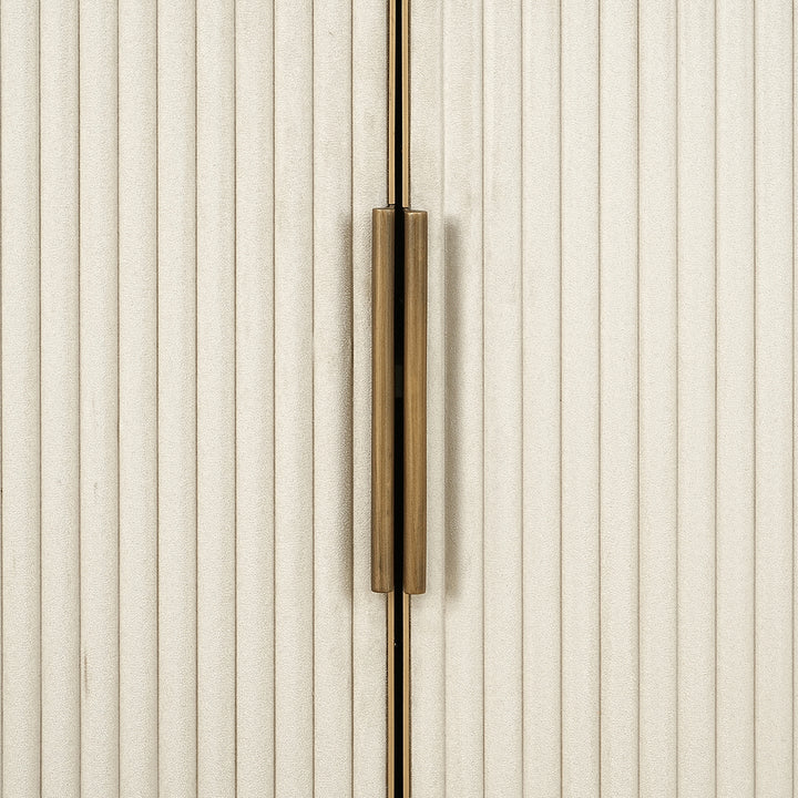 Wall cabinet Tivoli 2-door 3 open shelves (White)