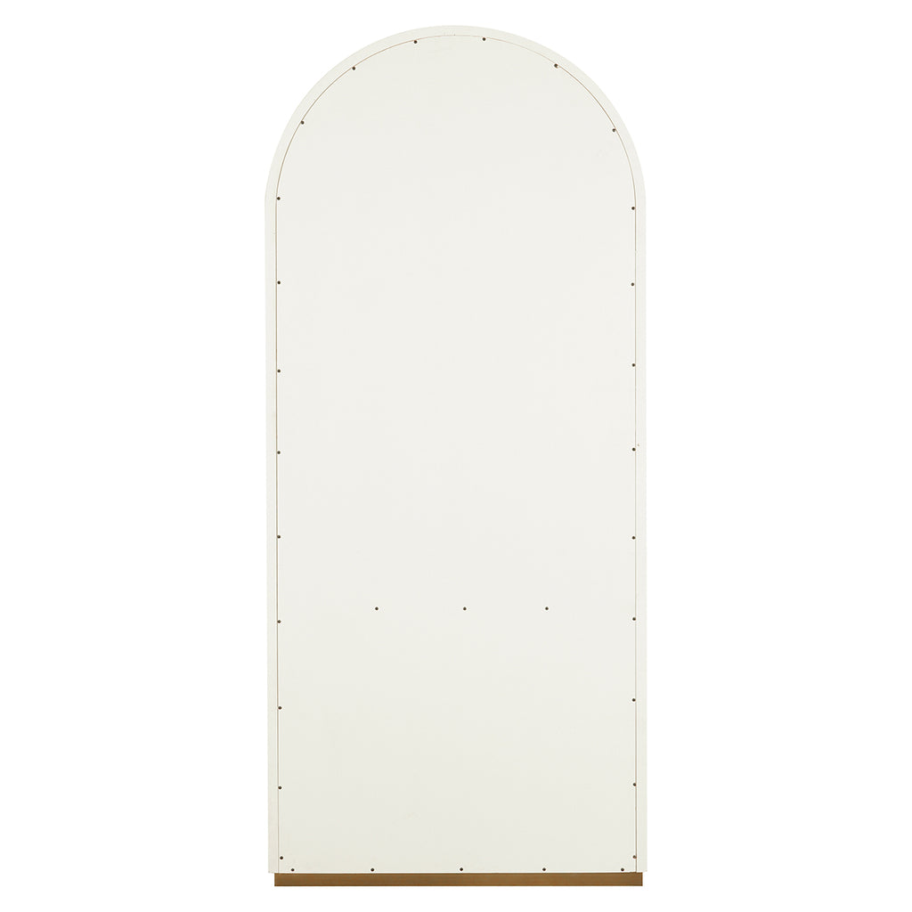 Tivoli wall cabinet with curved top 2-door 3-shelves (White)