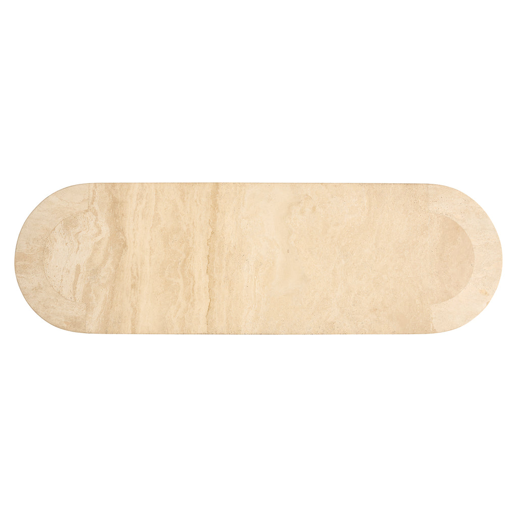 Wandtafel Biltmore Italiaans beige Travertin (Beige)