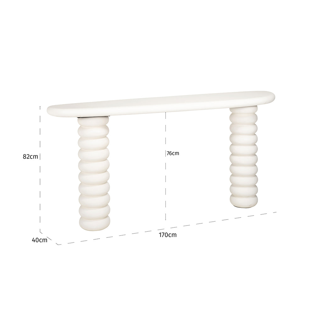 Wall table Bloomstone 170x80 (White)