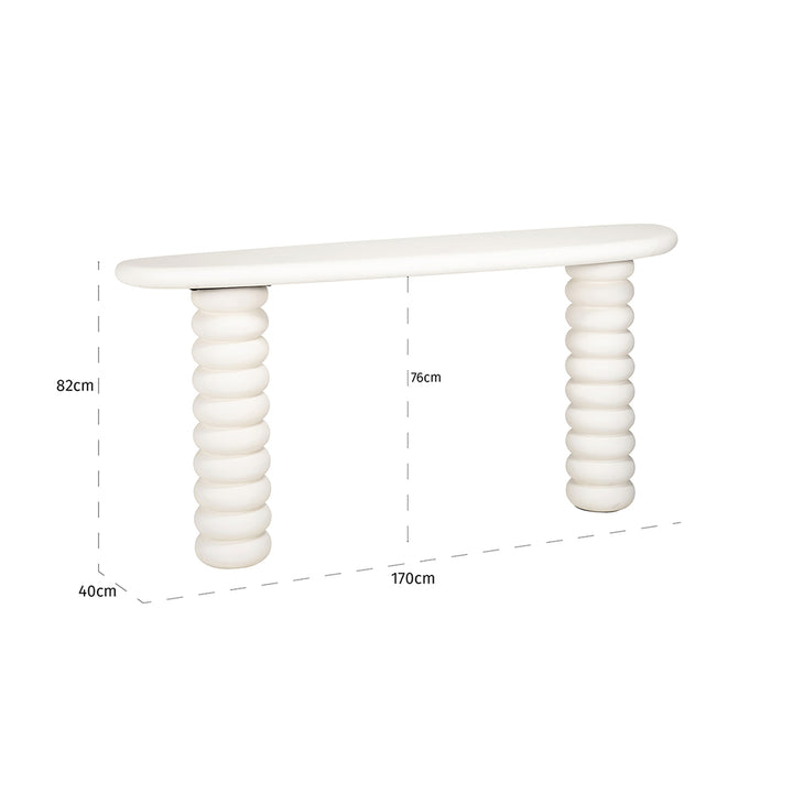 Wall table Bloomstone 170x80 (White)