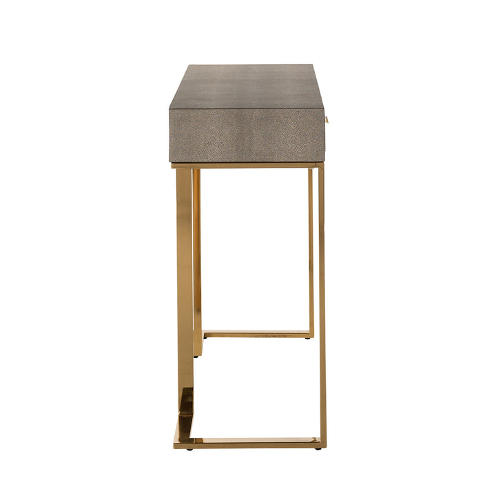 Marie-Lou wall table 2 drawers (Gold)