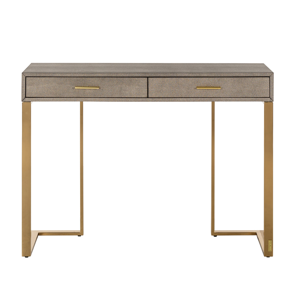 Marie-Lou wall table 2 drawers (Gold)