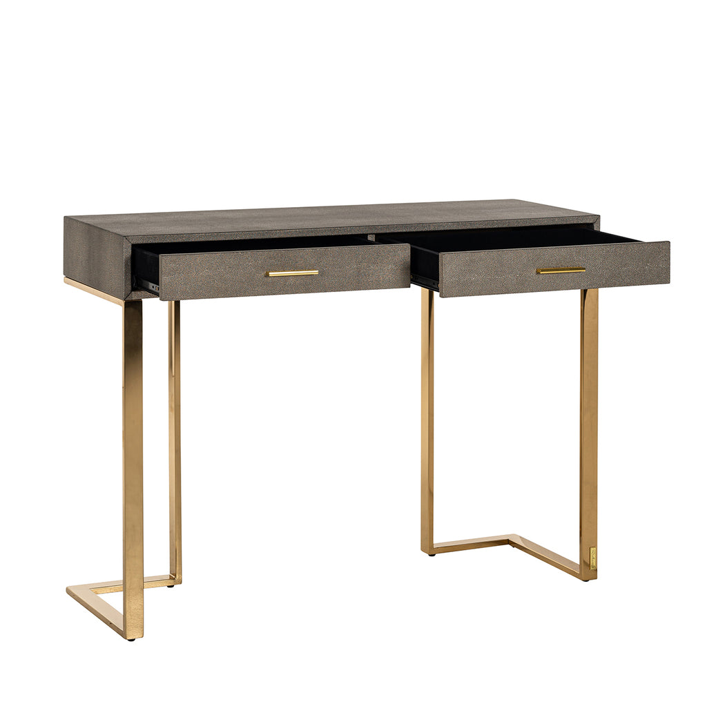 Marie-Lou wall table 2 drawers (Gold)
