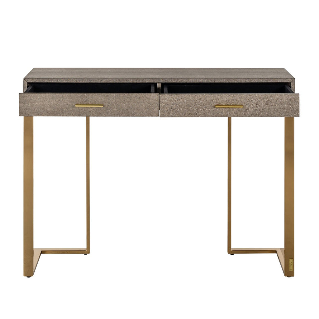 Marie-Lou wall table 2 drawers (Gold)