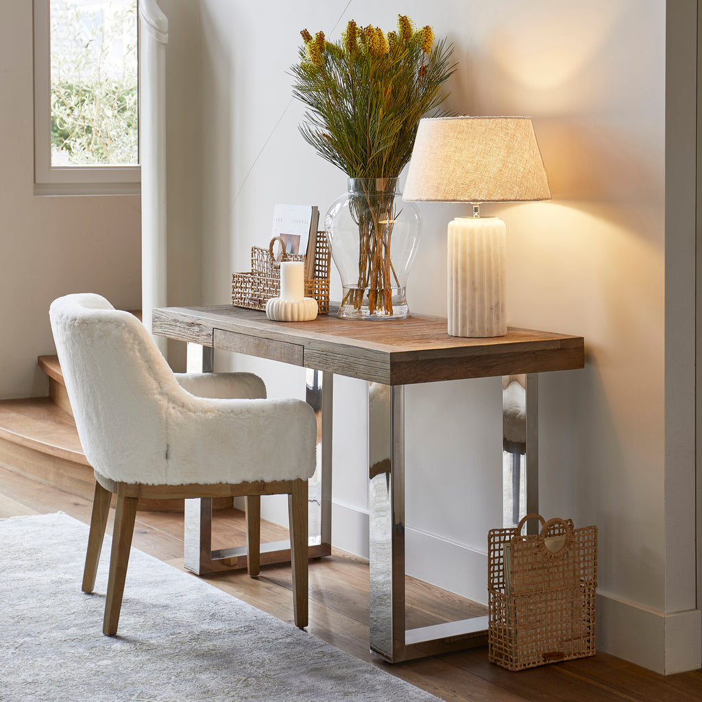 Rivièra Maison Whistler Dining Fauteuil,Faux Fur Snow