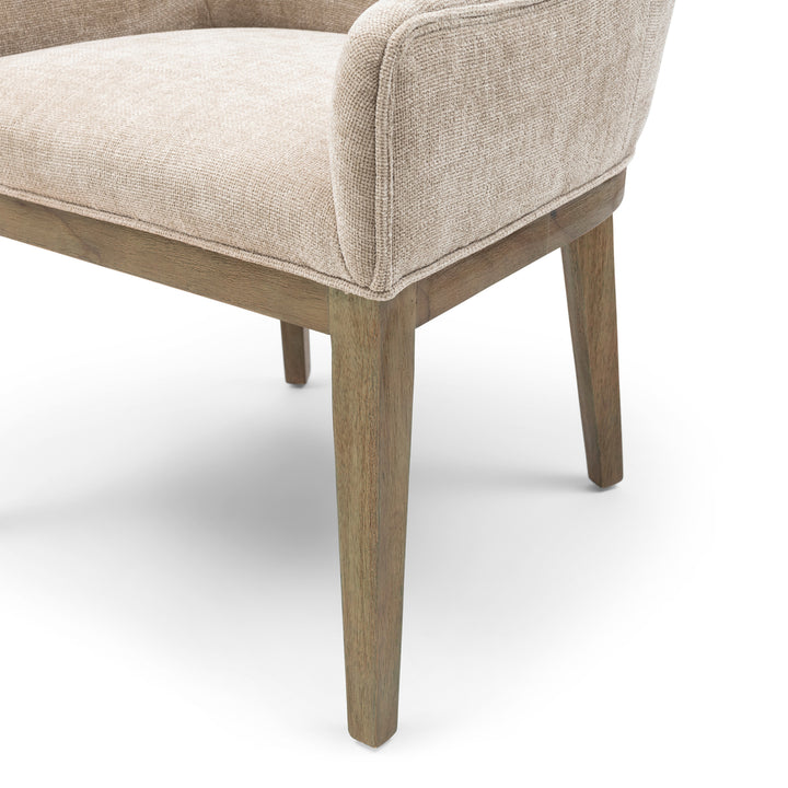 Rivièra Maison Dining Chair Armrest Whistler Beige Natural Linen