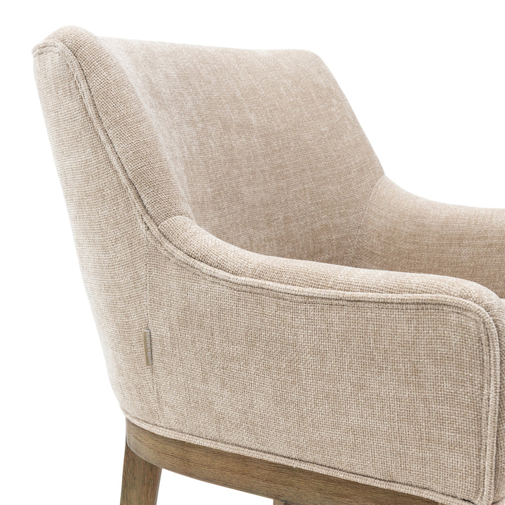 Rivièra Maison Dining Chair Armrest Whistler Beige Natural Linen