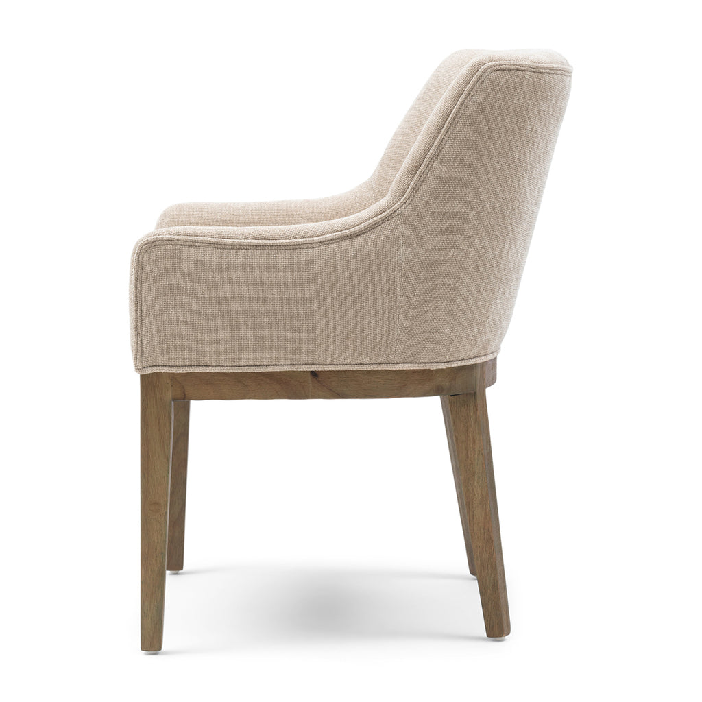 Rivièra Maison Dining Chair Armrest Whistler Beige Natural Linen