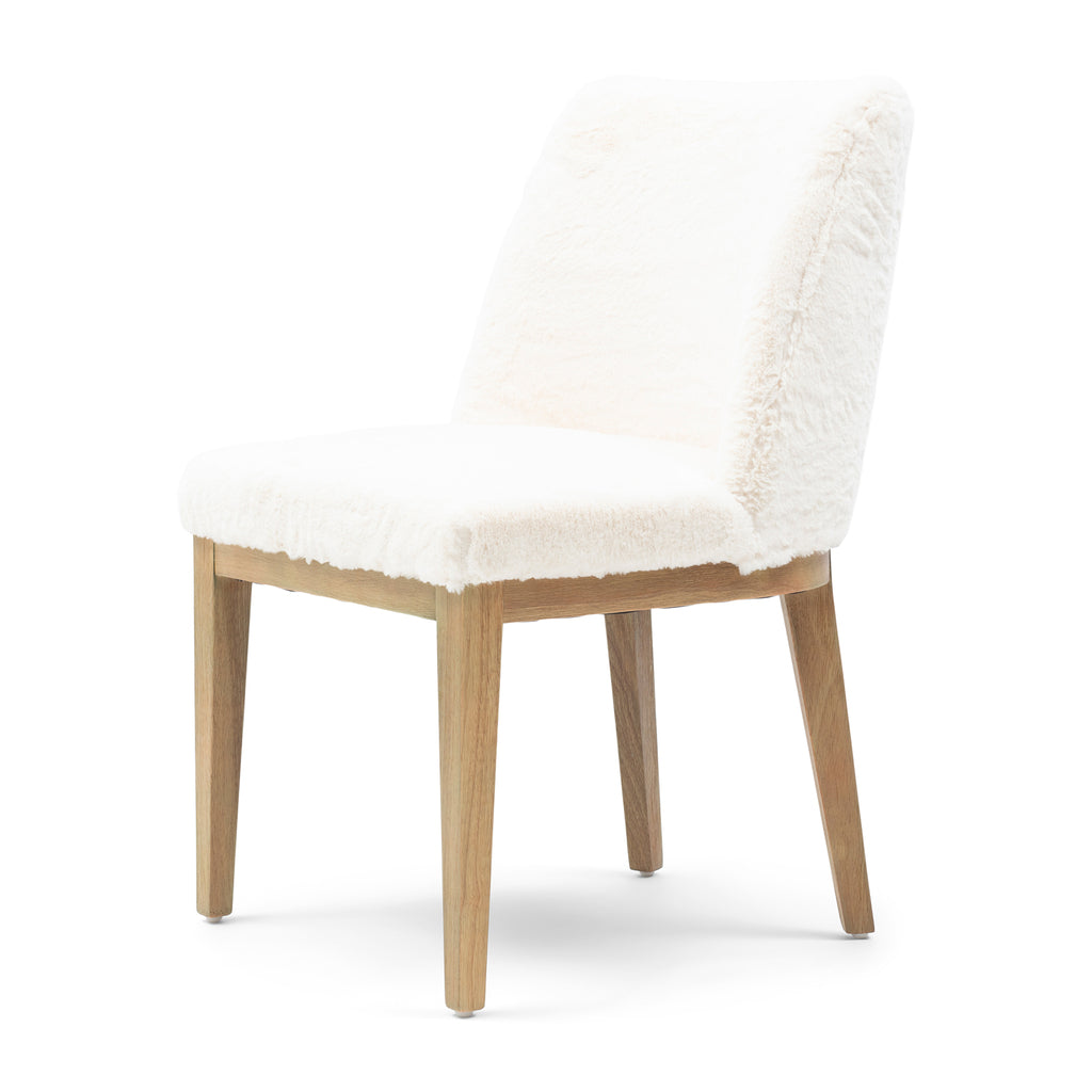Rivièra Maison Whistler Eetkamerstoel,Faux Fur Snow